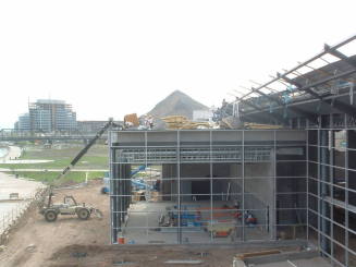 Tempe Center for the Arts construction photograph- Roof Construction