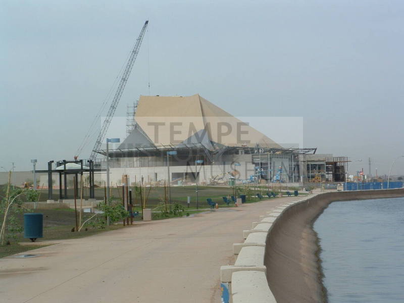 Tempe Center for the Arts construction photograph-View of Building Looking West