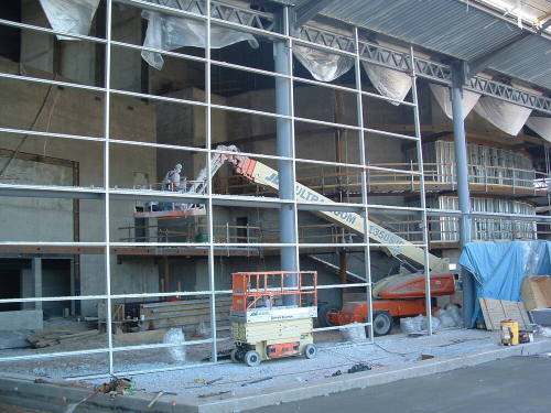 Tempe Center for the Arts construction photograph-Lobby Construction