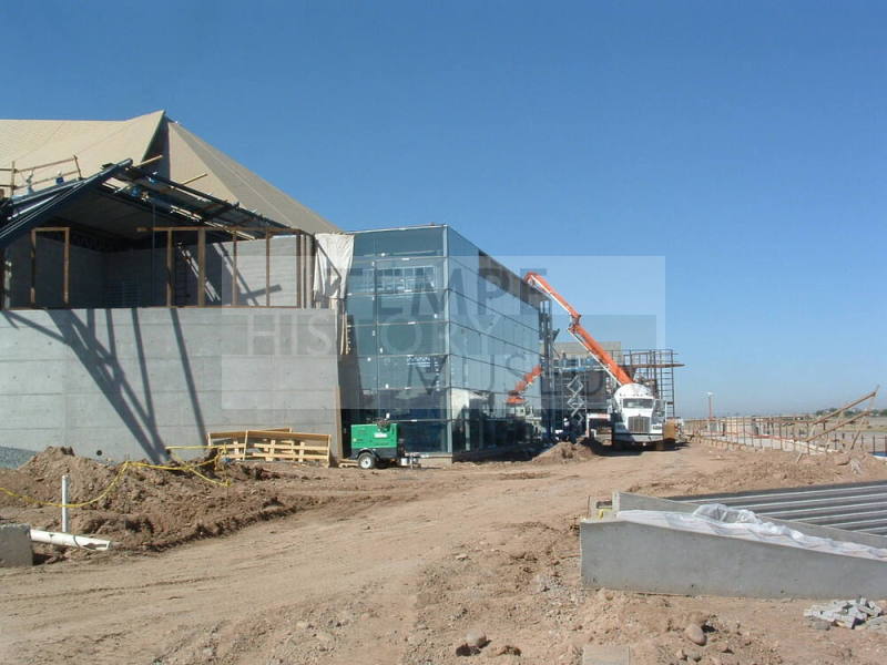 Tempe Center for the Arts construction photograph-Outside of Lakeside Room