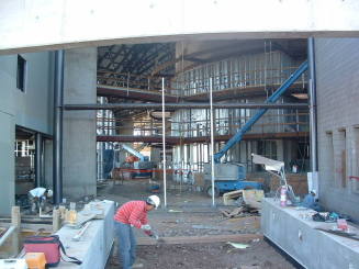 Tempe Center for the Arts construction photograph-Entryway Construction