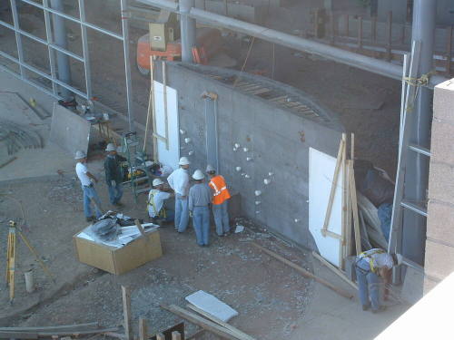 Tempe Center for the Arts construction photograph-Light Sculpture