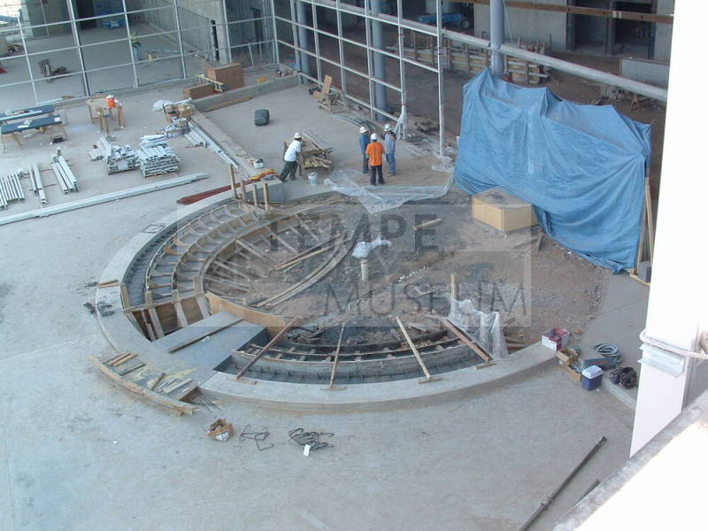 Tempe Center for the Arts construction photograph-Courtyard Construction