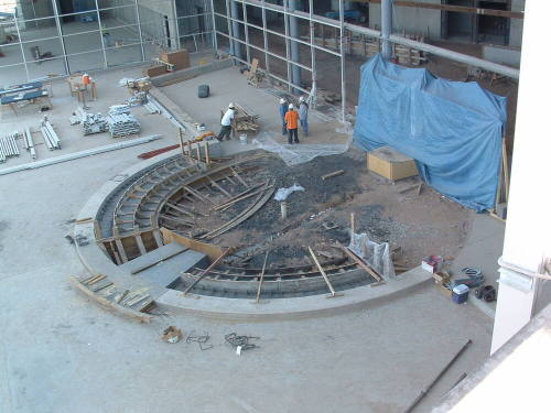 Tempe Center for the Arts construction photograph-Courtyard Construction
