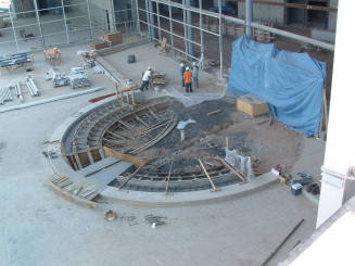 Tempe Center for the Arts construction photograph-Courtyard Construction