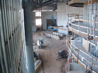 Tempe Center for the Arts construction photograph-Lobby Construction
