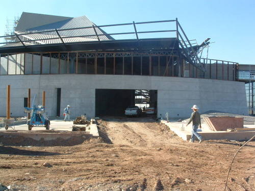 Tempe Center for the Arts construction photograph-Loading Dock Construction