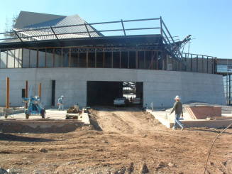 Tempe Center for the Arts construction photograph-Loading Dock Construction