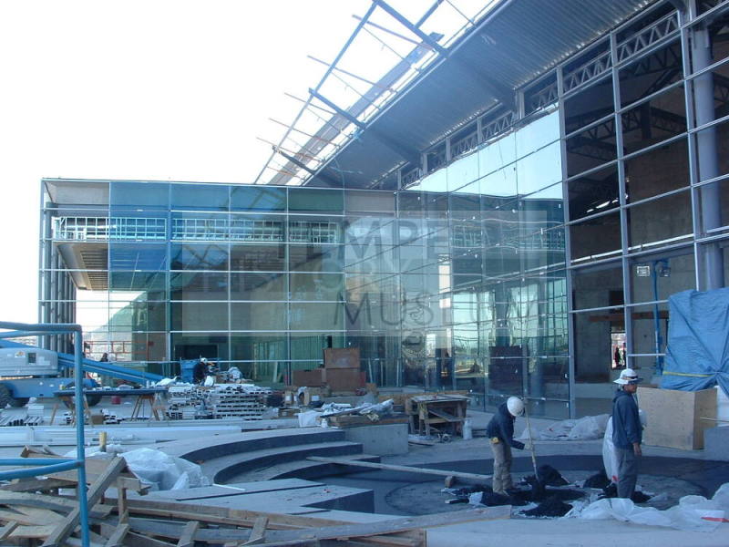 Tempe Center for the Arts construction photograph-Courtyard Construction