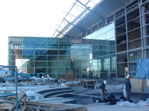 Tempe Center for the Arts construction photograph-Courtyard Construction