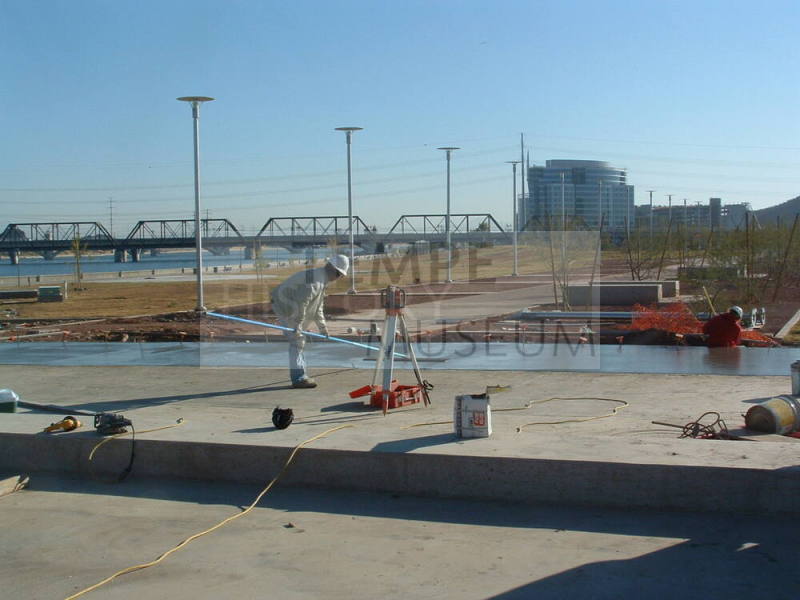 Tempe Center for the Arts construction photograph- Pouring Concrete