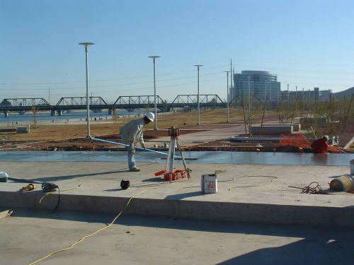 Tempe Center for the Arts construction photograph- Pouring Concrete