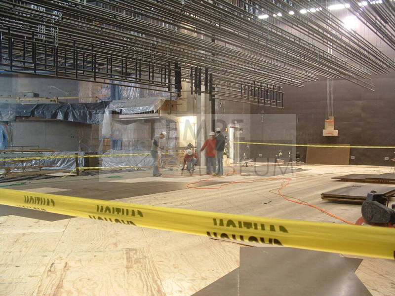 Tempe Center for the Arts construction photograph-Theater Stage