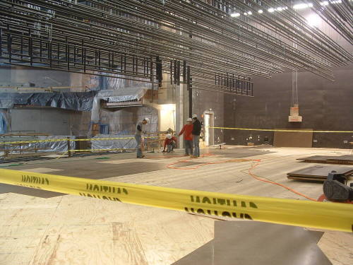 Tempe Center for the Arts construction photograph-Theater Stage