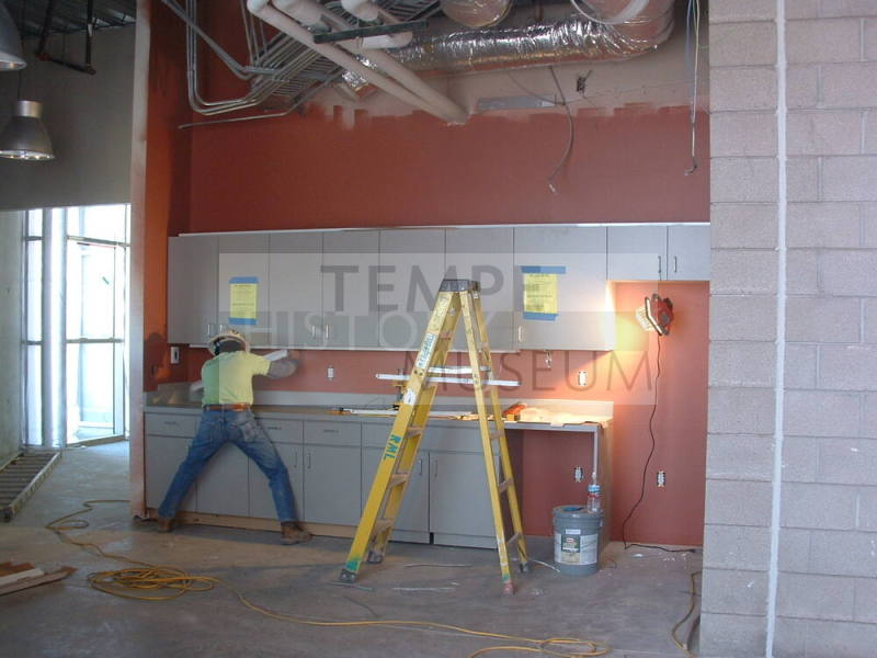 Tempe Center for the Arts construction photograph- Cabinet Installation