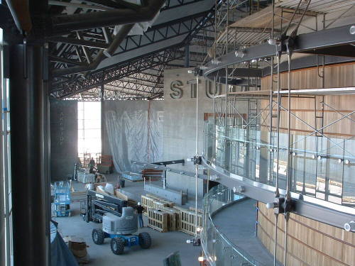 Tempe Center for the Arts construction photograph-Lobby Construction