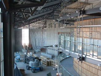 Tempe Center for the Arts construction photograph-Lobby Construction