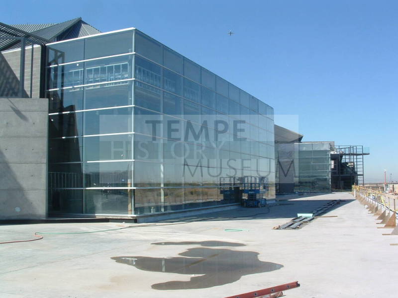 Tempe Center for the Arts construction photograph-Reflecting Pool