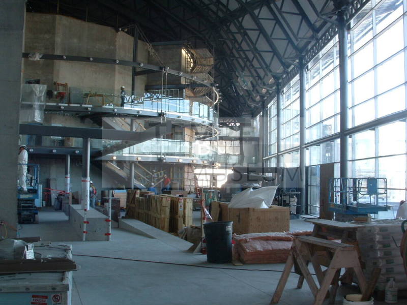 Tempe Center for the Arts construction photograph-Lobby Construction