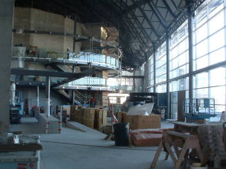 Tempe Center for the Arts construction photograph-Lobby Construction