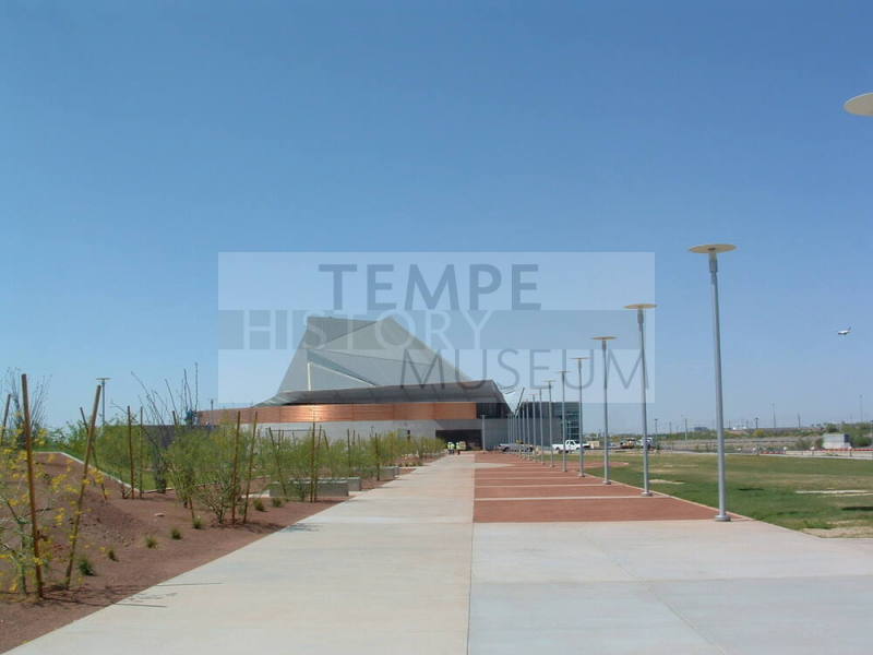 Tempe Center for the Arts construction photograph-Outside View of TCA