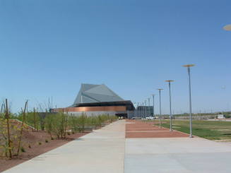 Tempe Center for the Arts construction photograph-Outside View of TCA