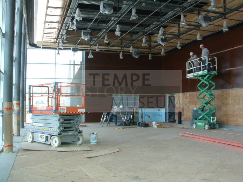 Tempe Center for the Arts construction photograph-Lakeside Room