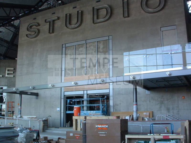 Tempe Center for the Arts construction photograph-Outside of Studio