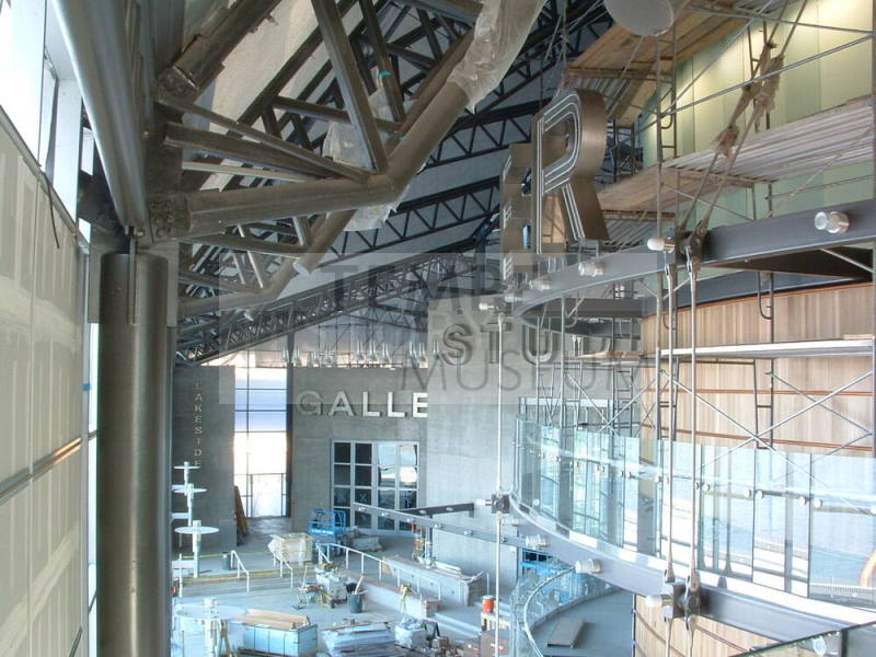 Tempe Center for the Arts construction photograph-Lobby Construction