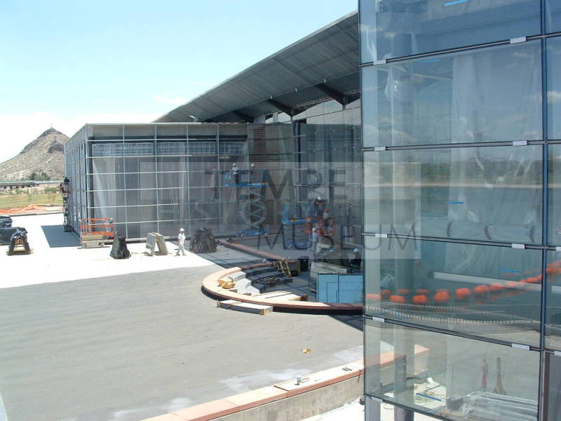 Tempe Center for the Arts construction photograph-Reflecting Pool