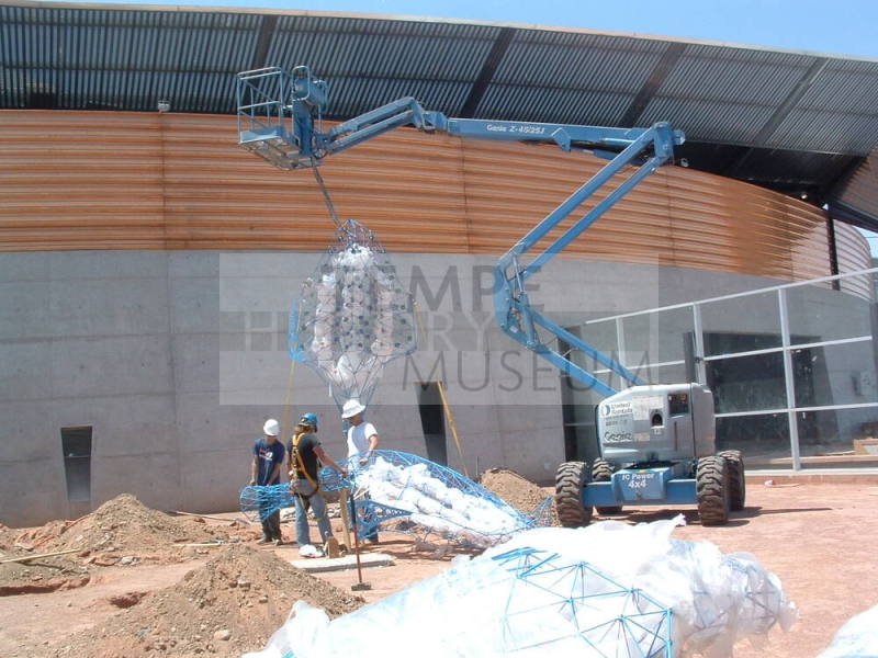 Tempe Center for the Arts construction photograph-Sculpture