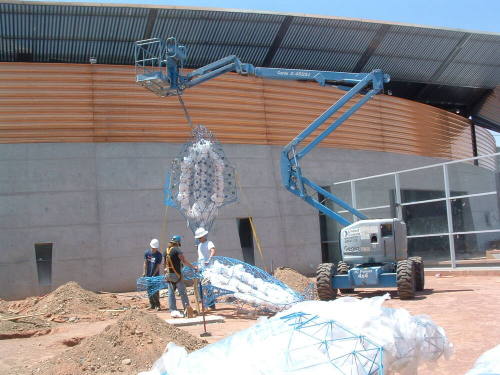 Tempe Center for the Arts construction photograph-Sculpture