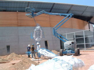 Tempe Center for the Arts construction photograph-Sculpture