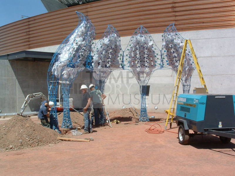 Tempe Center for the Arts construction photograph-Sculpture