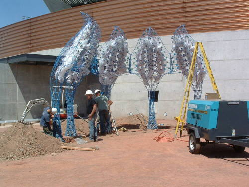 Tempe Center for the Arts construction photograph-Sculpture