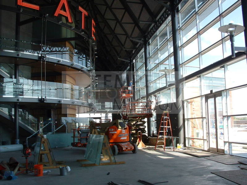 Tempe Center for the Arts construction photograph- Constuction in Lobby