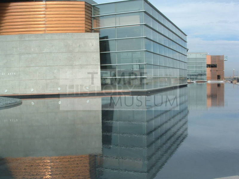 Tempe Center for the Arts construction photograph-Reflecting Pool