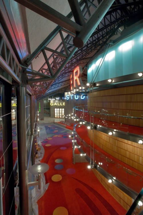 Tempe Center for the Arts construction photograph- Completed Lobby.