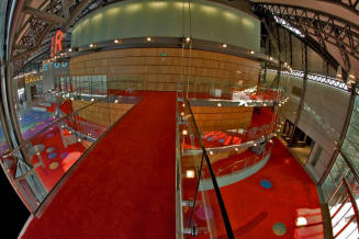 Tempe Center for the Arts construction photograph- Completed Lobby