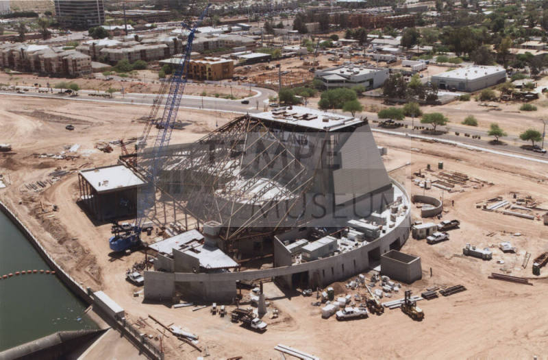 Tempe Center for the Arts construction photograph- Aerial View