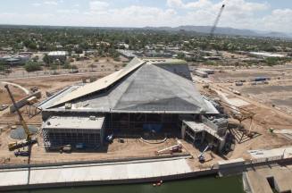 Tempe Center for the Arts construction photograph- Aerial View 2007