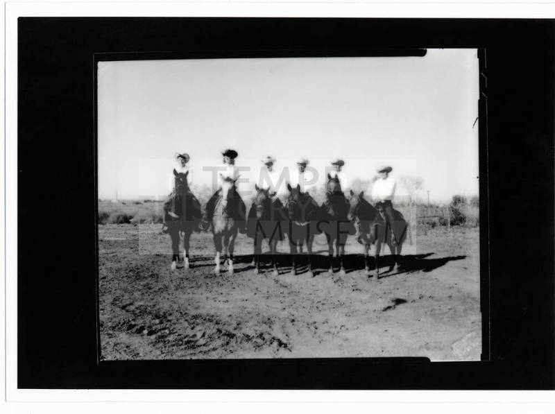 Rodeo Participants on Horseback