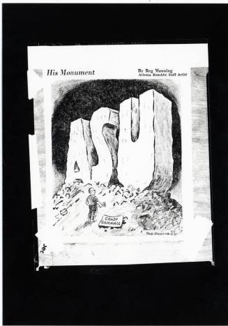Grady Gammage ASU Monument Cartoon