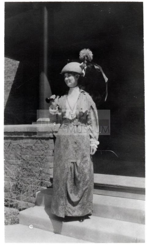 Woman on Steps