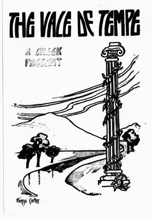 "The Vale of Tempe" pageant notice