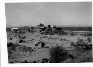 Quarry or mine site in desert