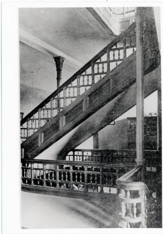 Staircase inside campus building