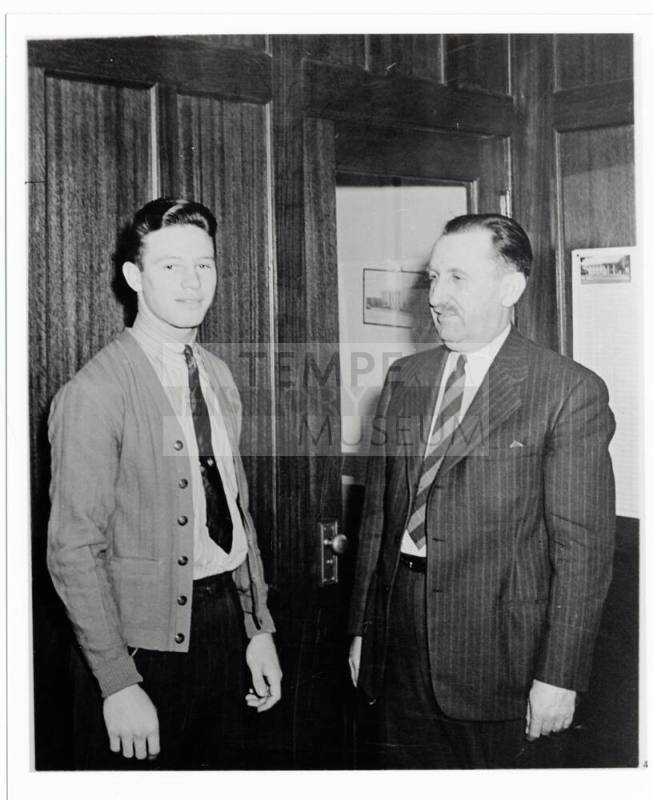Student and older man