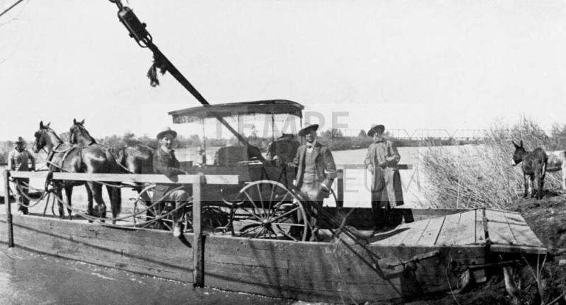 Hayden's Ferry crossing the Salt River