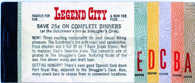 Ticket books for Legend City rides
